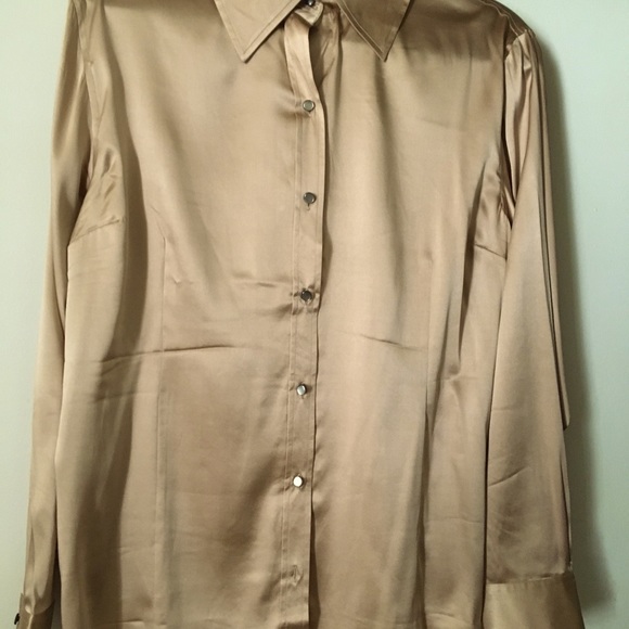 Soft Surroundings Silk Stretch Shirt - Picture 4 of 9